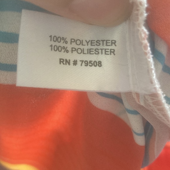 Rachel Zoe striped front side tie sleeveless blouse - Picture 9 of 11